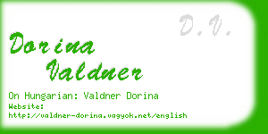 dorina valdner business card